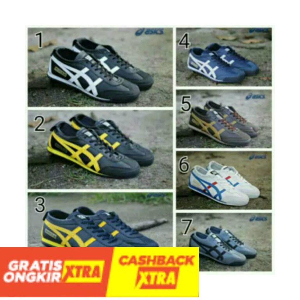 ORIGINAL  - KETS Sepatu Sneakers Asics Tiger Skate Trendy Keren Gaya Gaul Casual Pria Cowok