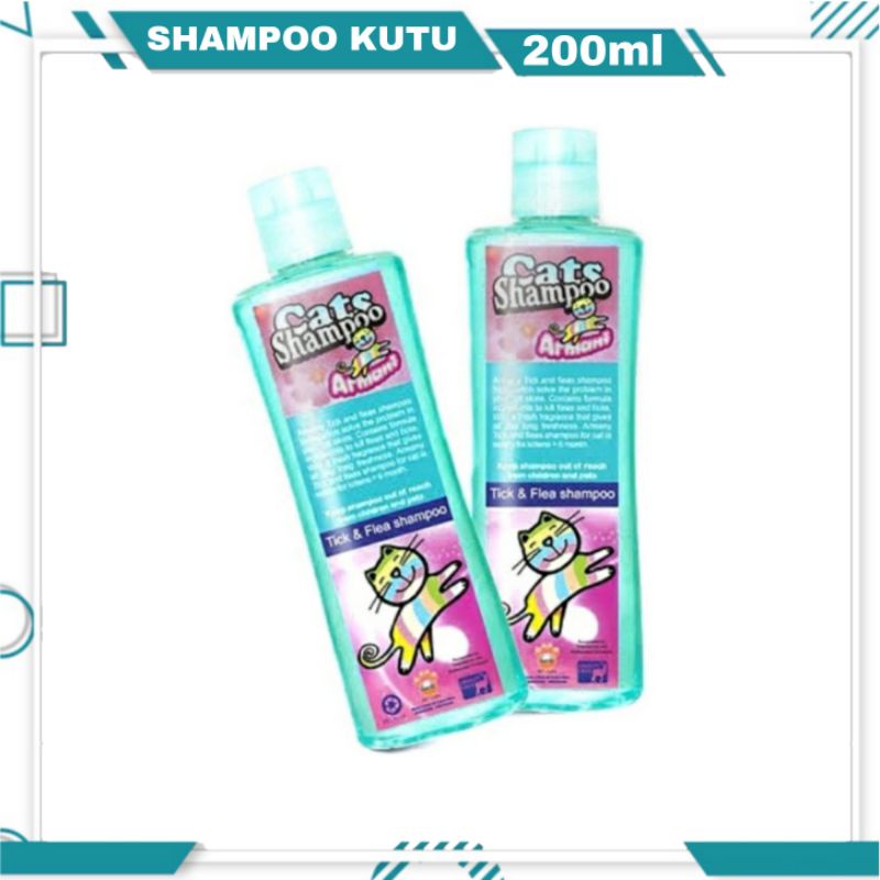 SHAMPO ARMANI TICK &amp; FLEA  200 ml / shampo kutu kucing / Merek Raid All