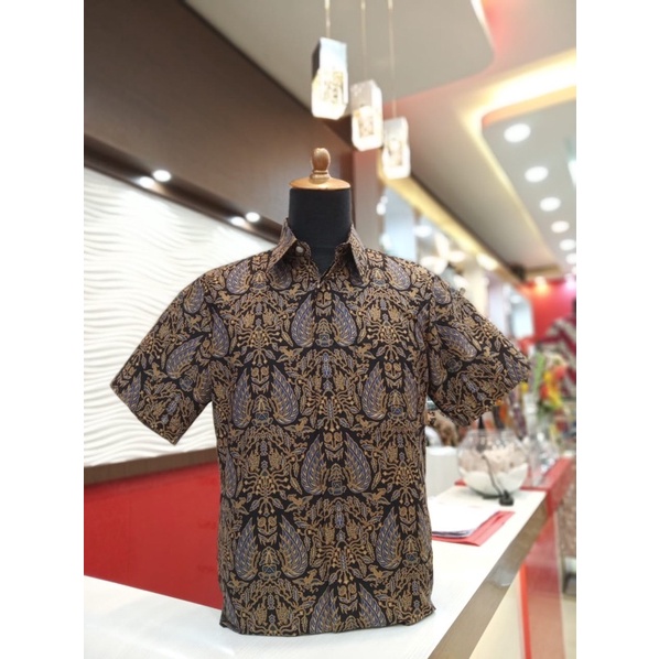Batik roebini hem katun sayap gurdo