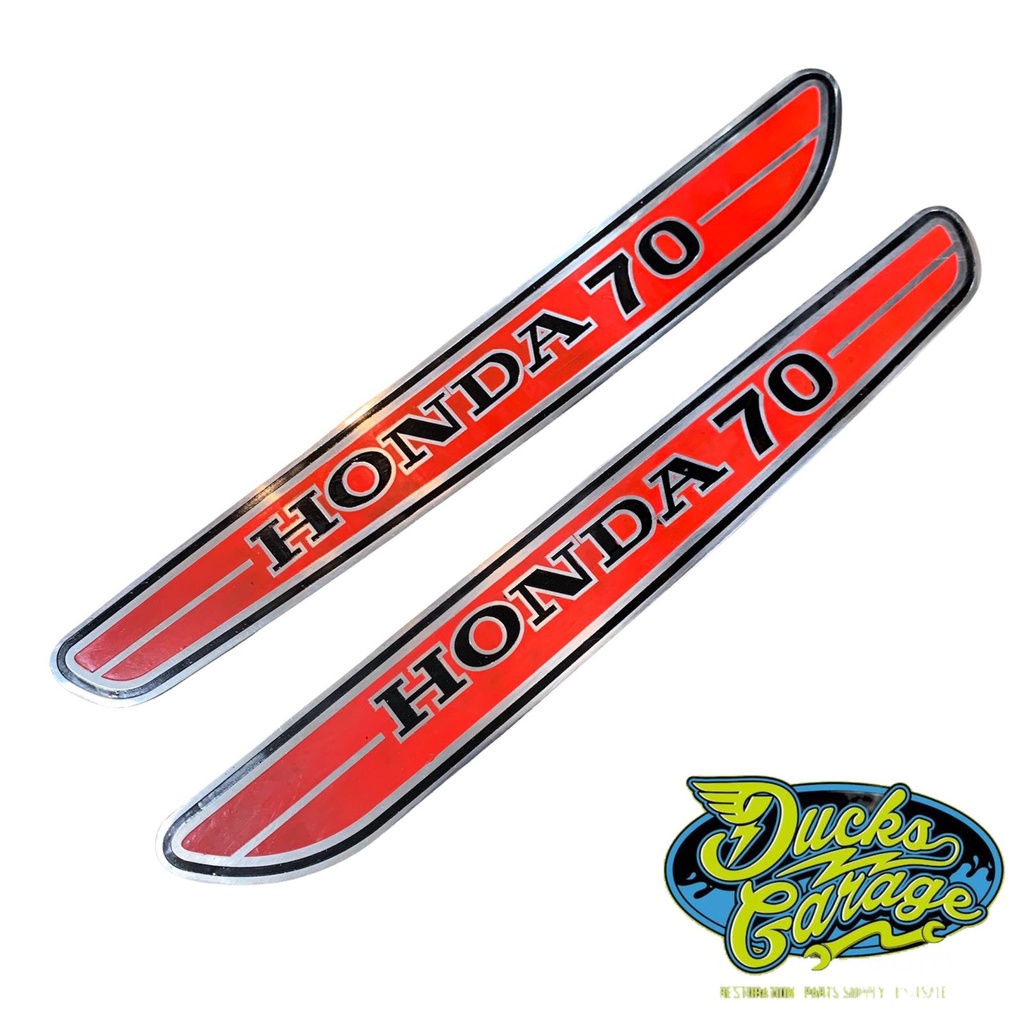 Emblem decal plat tangki tanki honda c70 mk1 mk2 detail original