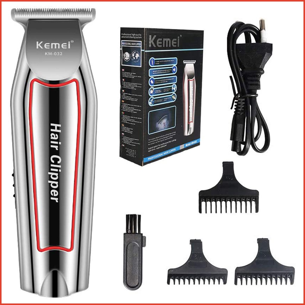 Hair Clipper Kemei Detailer KM-032 Mesin Cukur Rambut Kumis Jenggot Cordless