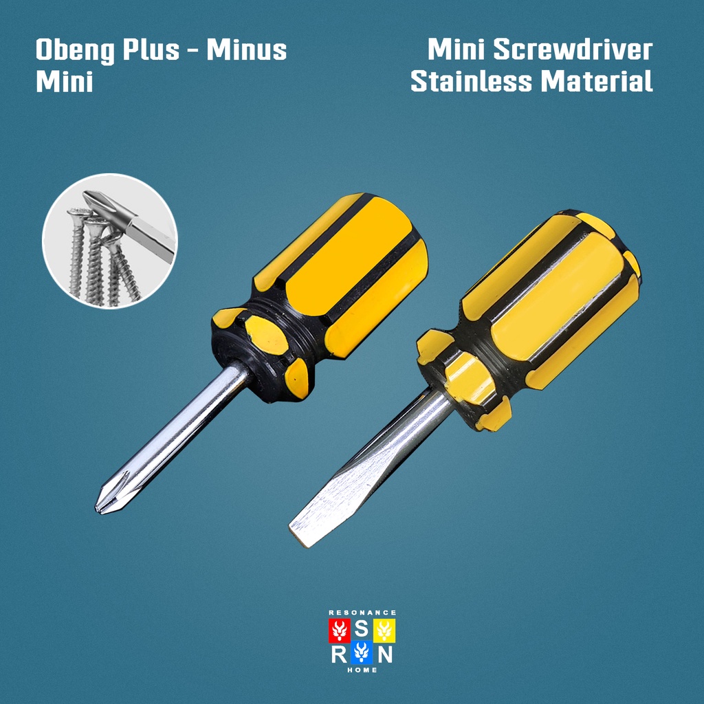 Obeng Plus - Minus Mini / Mini Screwdriver Resonance Home