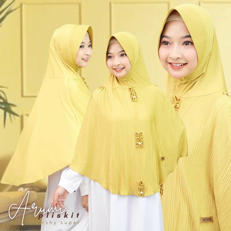 JILBAB INSTAN ARUMI PLISKET (JILBAB LANGSUNG) JUMBO/SYARI KEREN.....