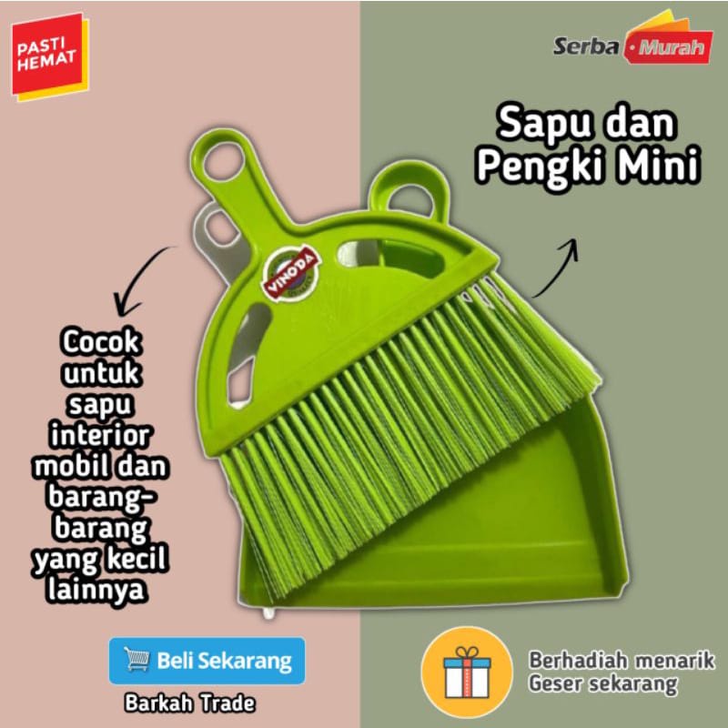 Set Sapu Pengki Mobil sapu Mobil Vinoda Sapu mini