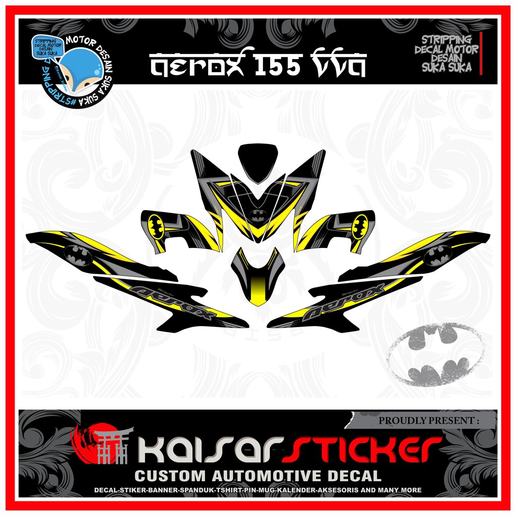 Decal Motor  Sticker  Motor  full body Decal Stiker New 