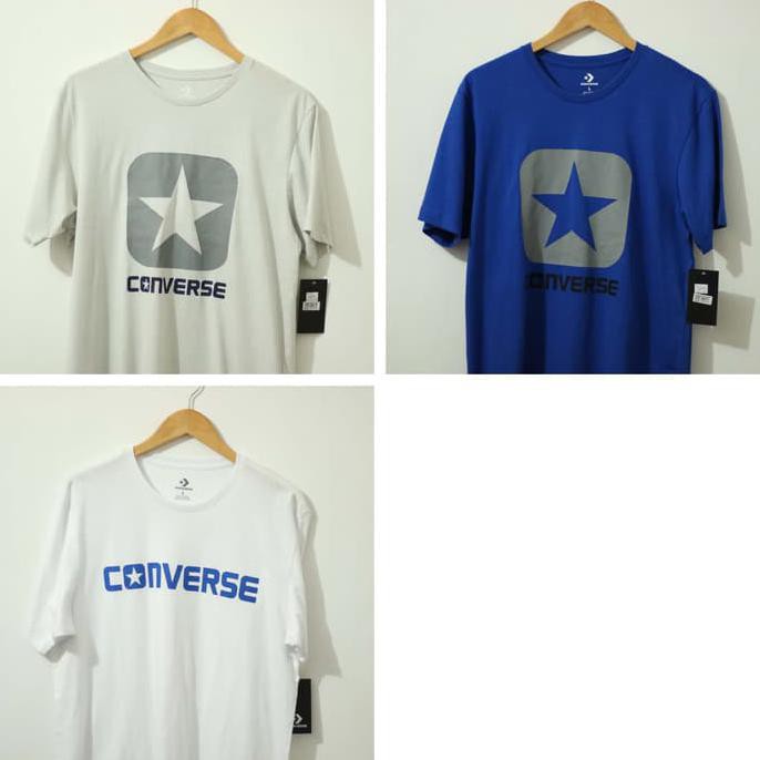 Diskon Kaos Converse 3 Warna Cotton Original Murah Terbaru