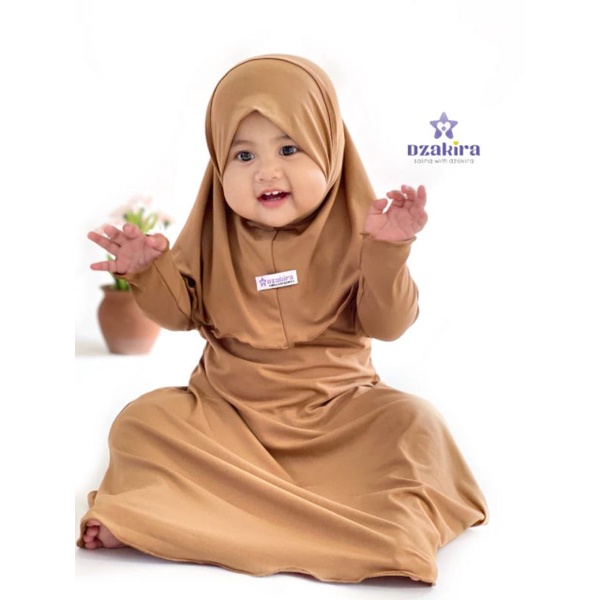 GAMIS BAYI POLOS KIA MOCCA DAILY ORIGINAL by DZAKIRA 0-2T GAMIS BAYI TERLARIS JERSEY PREMIUM