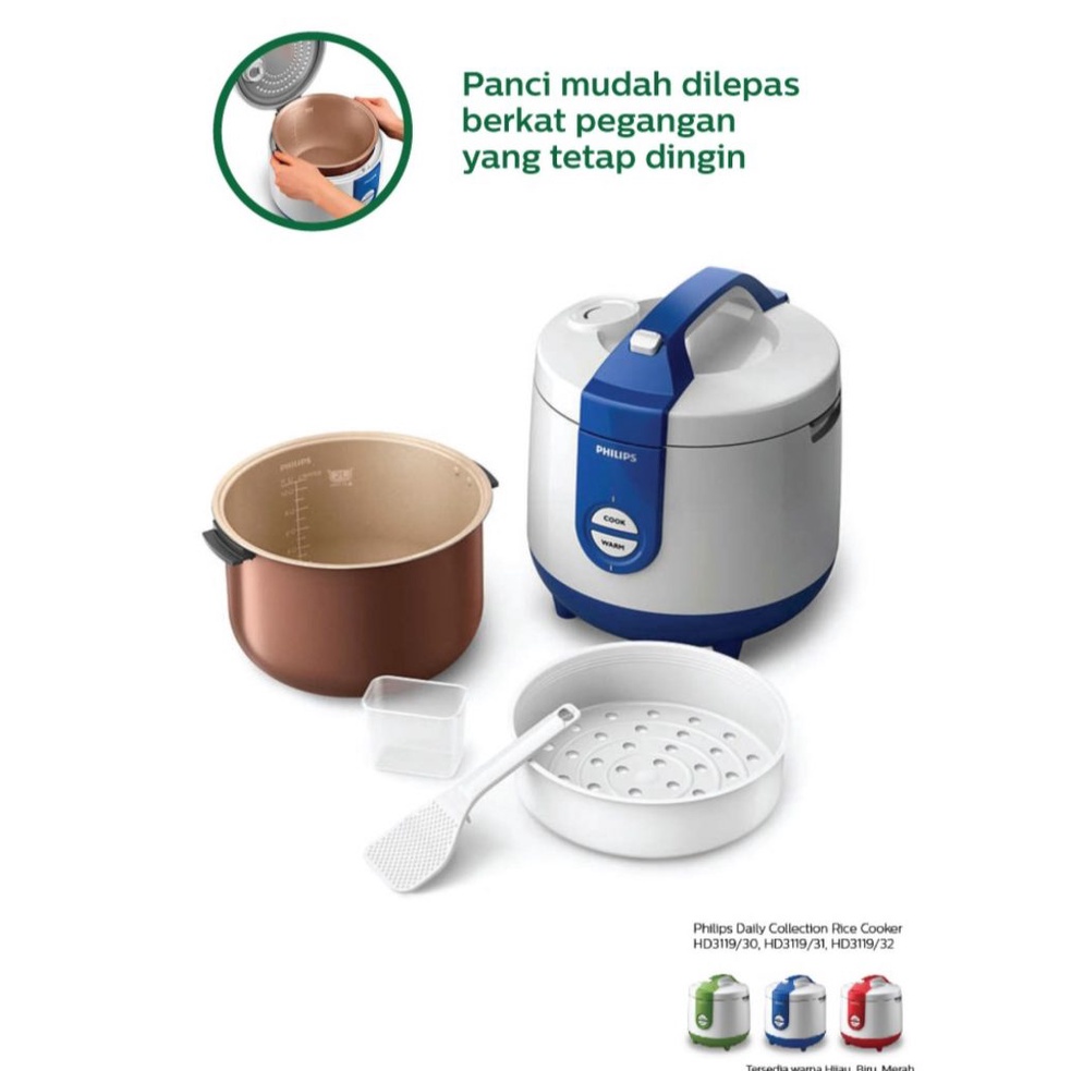RICE COOKER PHILIPS HD-3119 2 LITER MAGICCOM