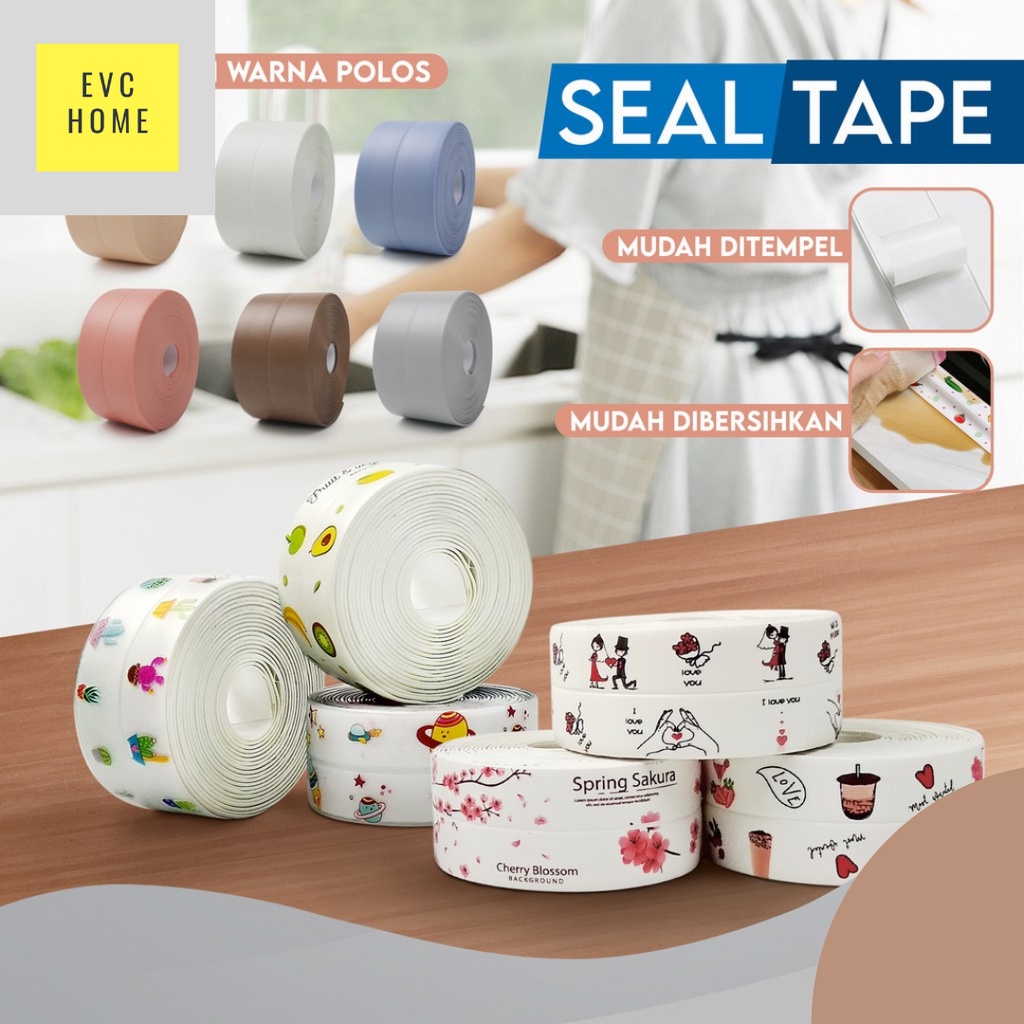 EVCHOME 320cm X 3,8cm Penutup Celah Dan Pengaman Siku Seal Tape Protection Dengan Perekat