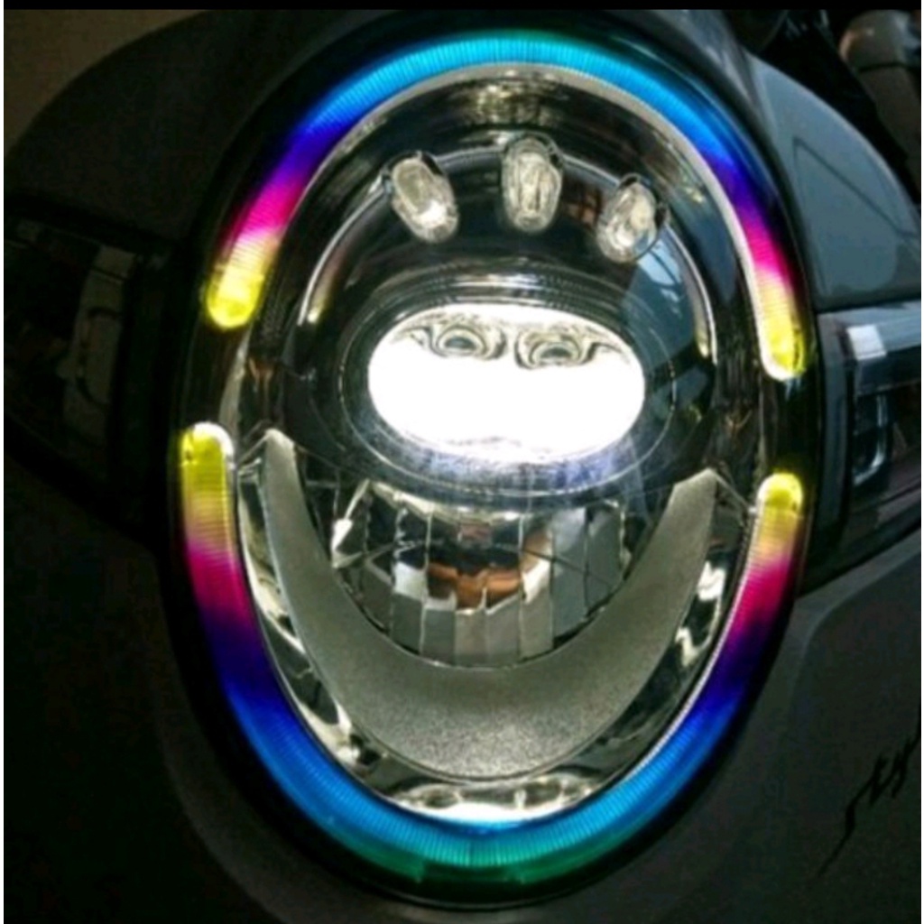 Stiker Alis Scoopy, Stiker Alis Scoopy RGB, Sticker Lampu Scoopy Pelangi