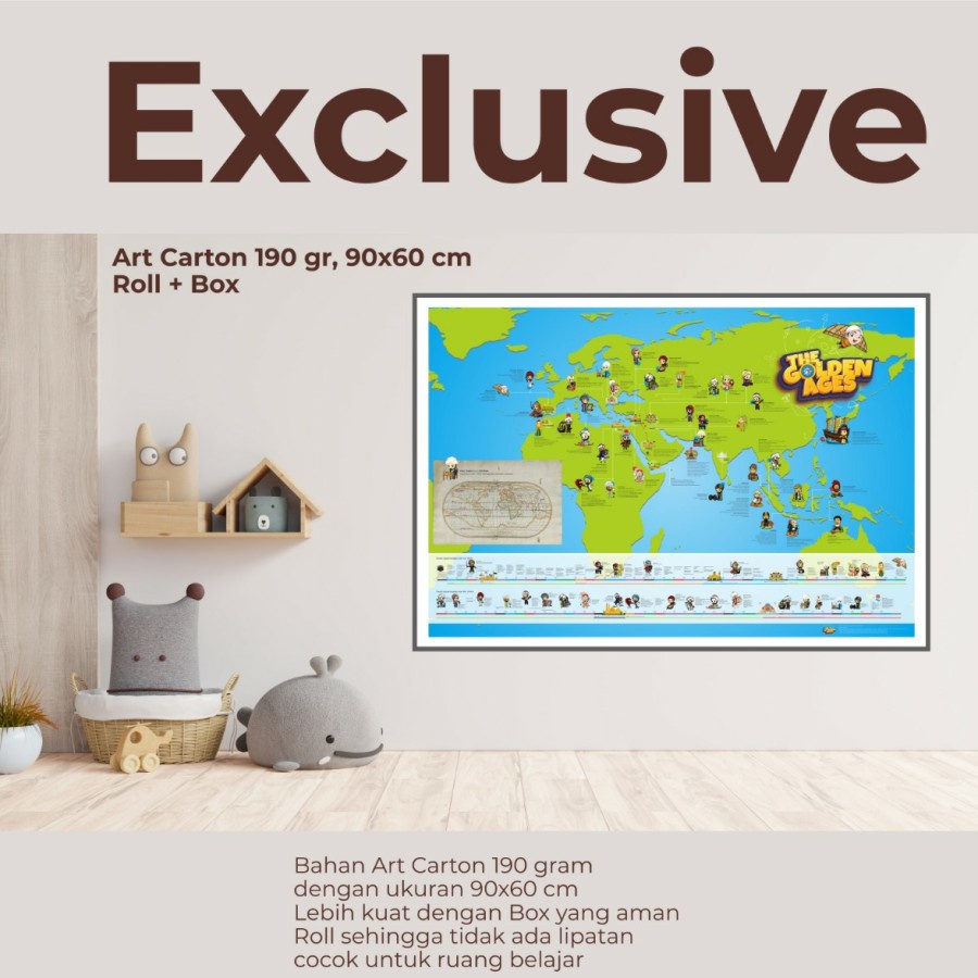 

PETA THE GOLDEN AGES MAP PERADABAN KEJAYAAN ISLAM POSTER