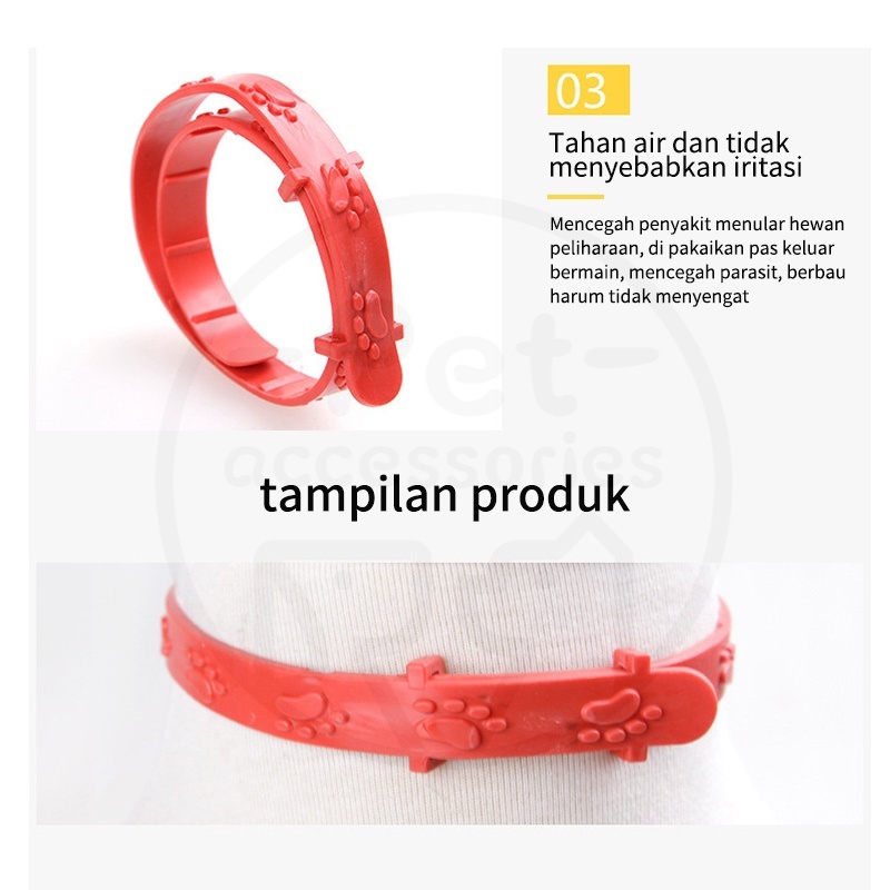 Kalung Anti Kutu Kucing - Kalung Obat Anti Kutu Kucing Kelinci Anjing Musang Flea Tick Cat Kitten