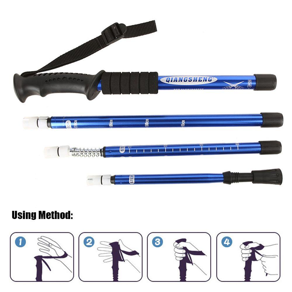 Top Nordic Walking Sticks53~110cm Karet Anti Shock Tips Pelindung Tongkat Berjalan