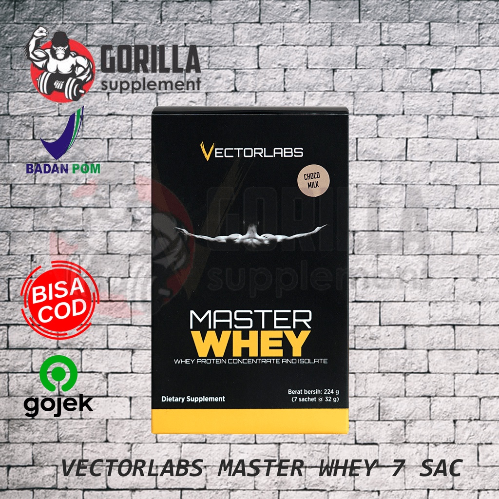 Vectorlabs Master Whey 7 Sachet MasterWhey Vector Labs Whey Protein Concentrate Isolate