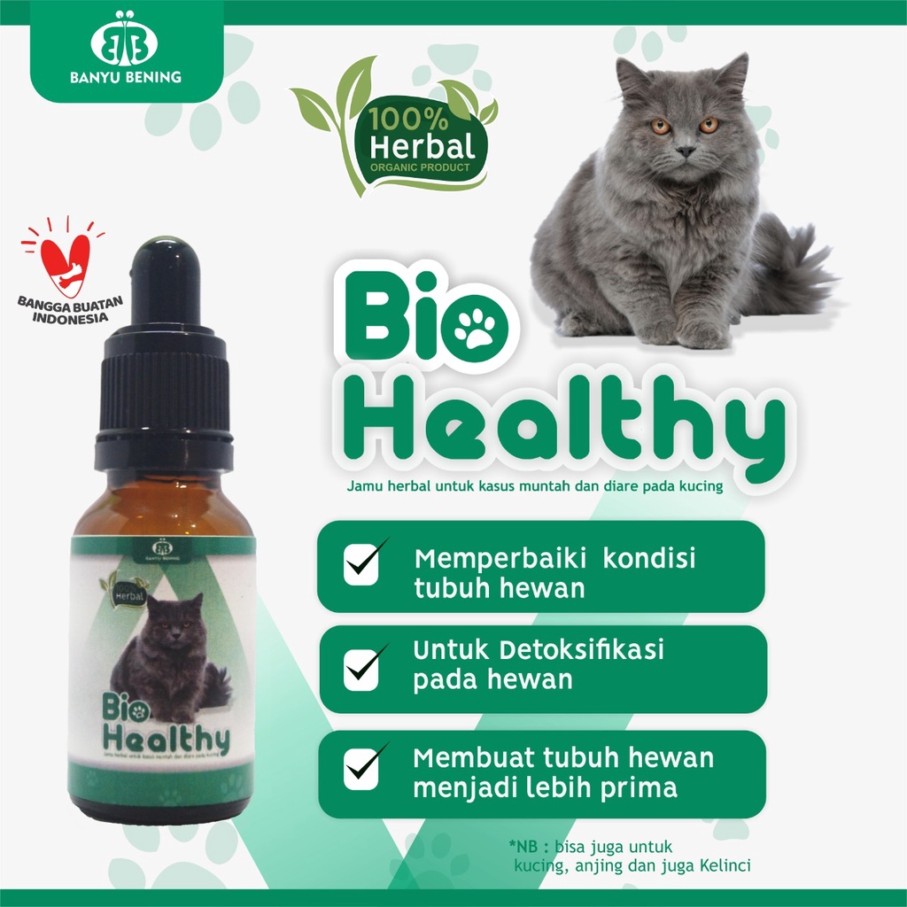 Vitamin obat kucing DIARE, MUNTAH dan DETOKS bisa untuk anjing, dan hewan kecil lainnya-Bio Healthy