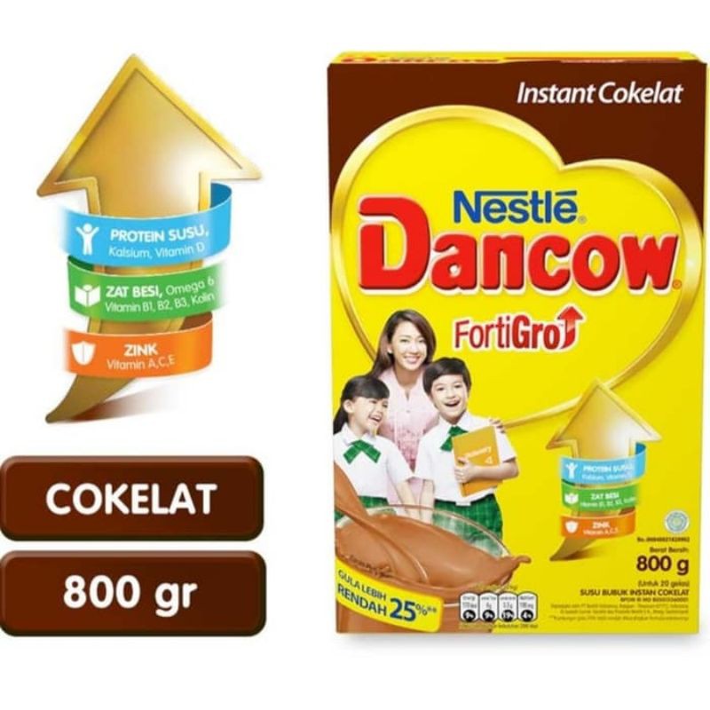 

Nestle Dancow fortiGro Instan Cokelat box 800gr