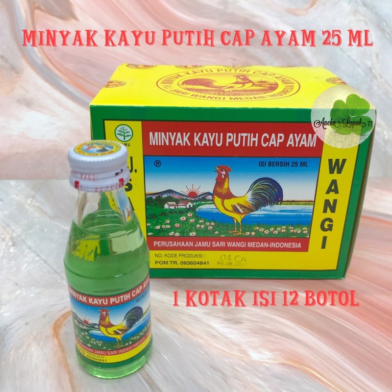 Minyak Kayu Putih Cap AYAM 25 Ml Botol Kaca