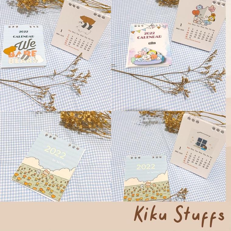 

PRODUK KEREN Mini Kalender Kertas 2022 2023 Hiasan Dekrasi Pajangan Meja Aesthetic Paper Calendar 2022 Desk Decoration • Kiku Stuffs ♯ 849
