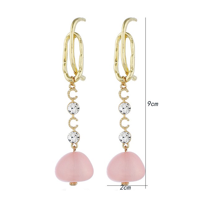 LRC Anting Tusuk Fashion Alloy Pearl Earrings F6720X