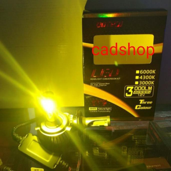Spesial Lampu Led Mobil 3 Warna H7 Dotech Berkualitas