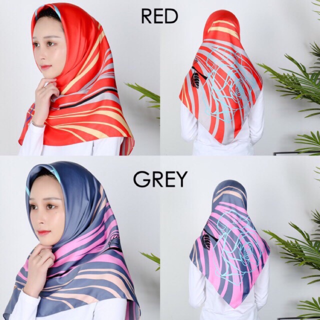 Hijab segiempat motif/jilbab satin velvet/jilbab satin/segiempat motif/kerudung motif/jilbab murah