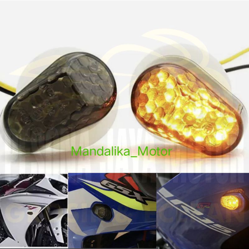 Lampu Sen Sein Tempel Fearing oval mini GMA Ninja RR Ninja 250 Cbr Yamaha R15 R25 GSX 150 Kawasaki Ninja