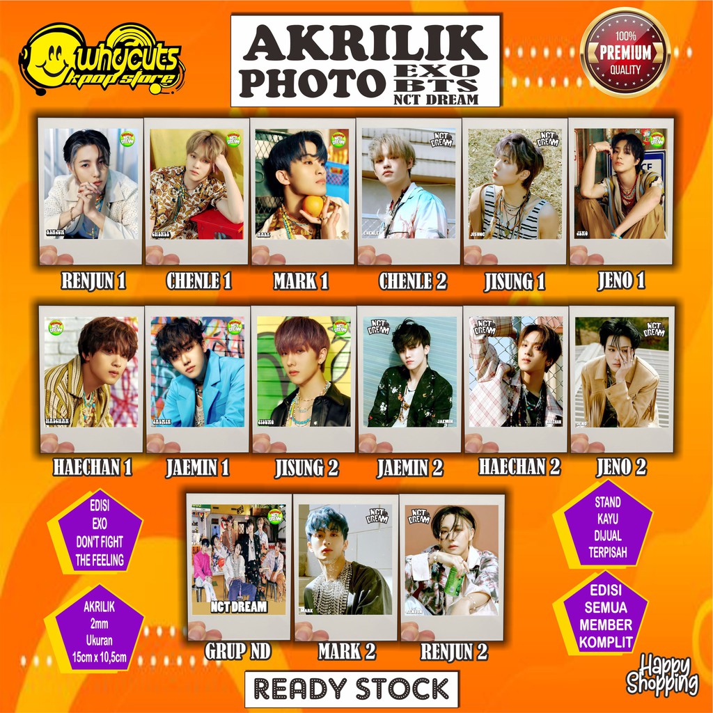 [BACA DESKRIPSI PRODUK] AKRILIK PHOTO NCT DREAM HOT SAUCE (READY STOK)