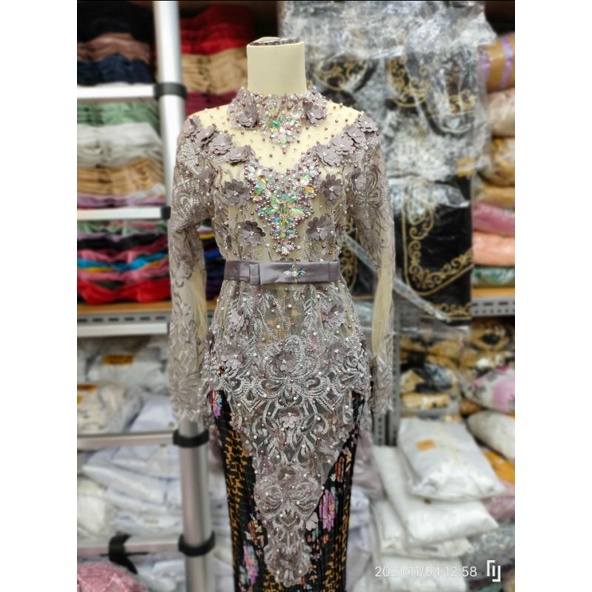 KEBAYA ATASAN BUNGA 3D/ATASAN KEBAYA FULL PAYET