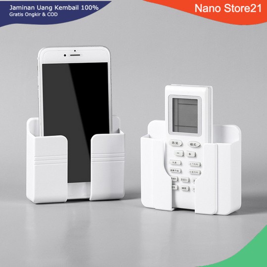 Holder Hp Tempel Dinding - Tempat Hp / Remote di Dinding Multifungsi Premium COD