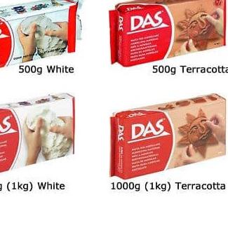 ✧ DAS Modelling Clay / Tanah Liat 1 kg White / Terracotta ✸