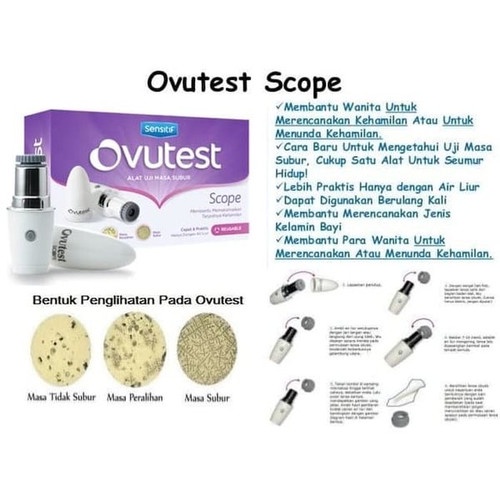 SENSITIF OVUTEST Scope / strip Tes masa subur / Tes ovulasi /ovulation