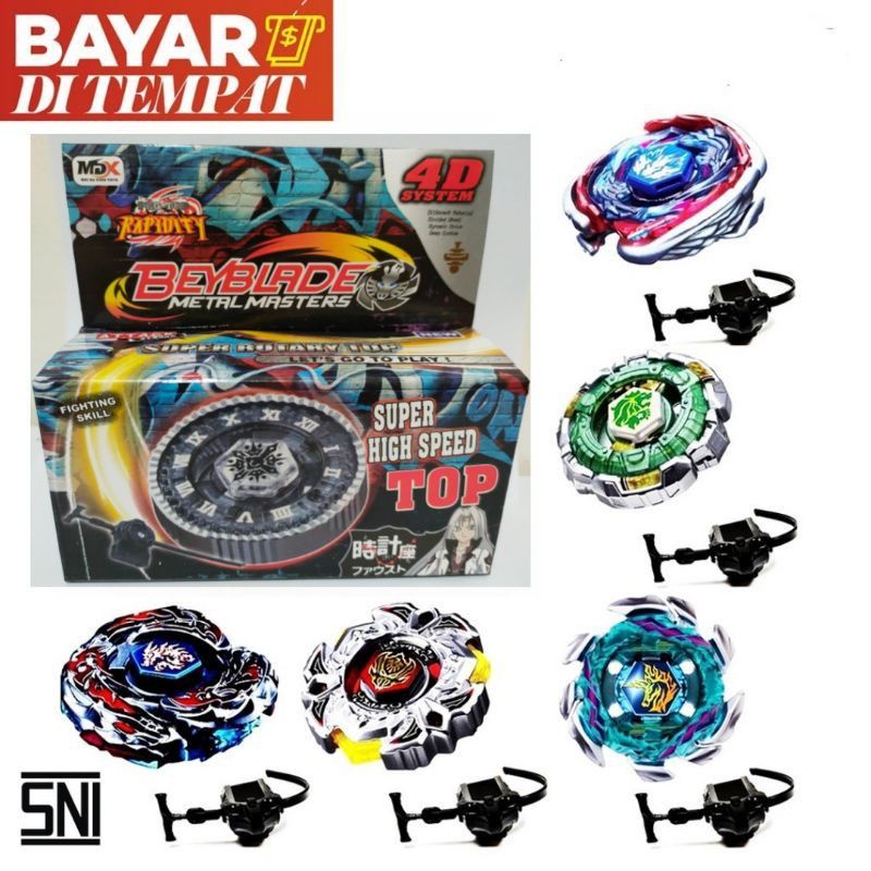 Mainan anak gangsing BeyBlade metal masters super high speed top