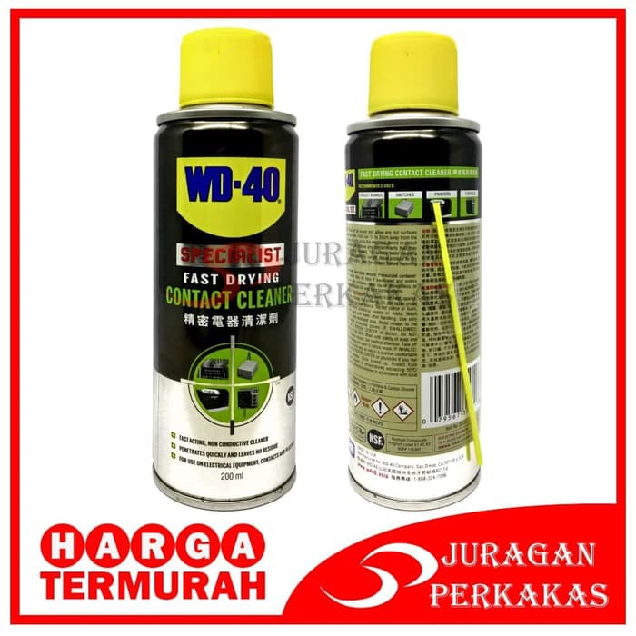 WD-40 200 ML CONTACT CLEANER FAST DRYING PEMBERSIH KOMPONEN ELEKTRONIK