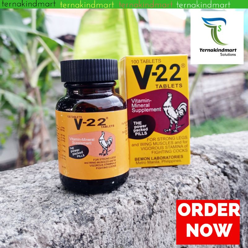 V22 Vitamin Mineral Suplemen Ayam Original