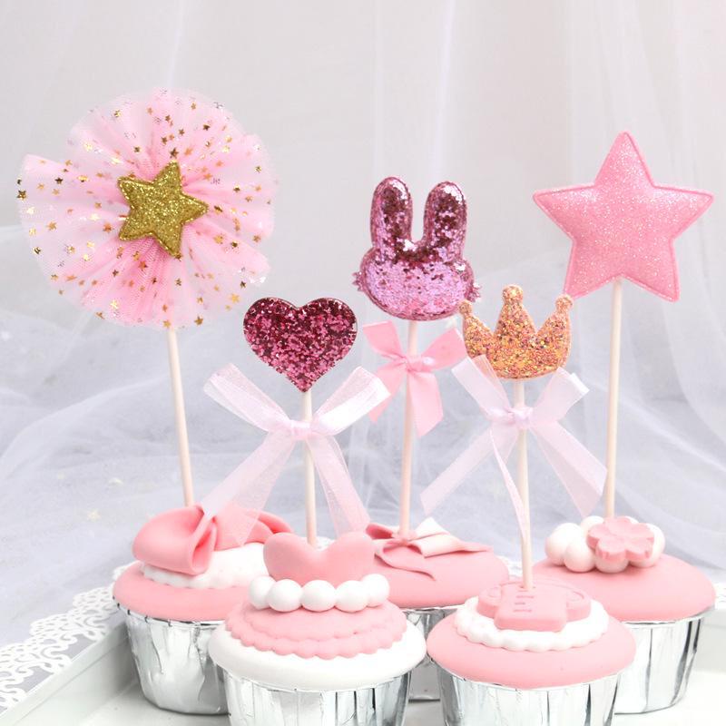 

5 Pcs Topper Kue Ulang Tahun - Hiasan Kue - Cake Topper