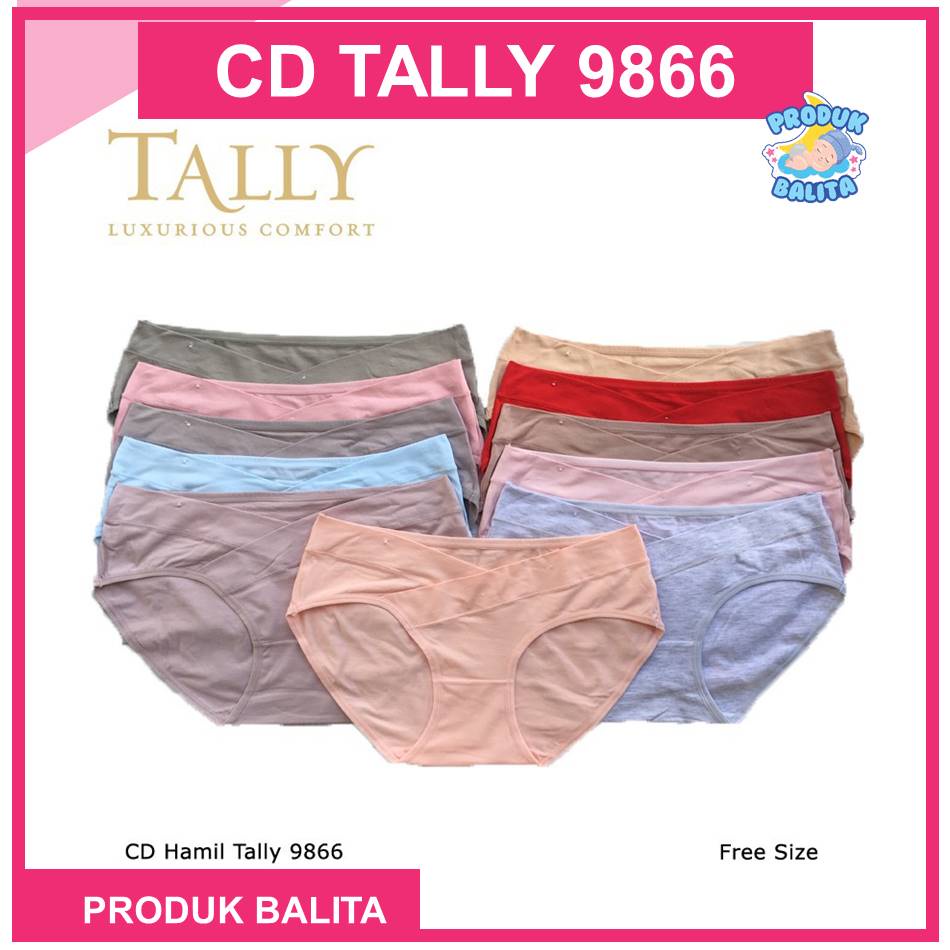 TALLY Celana Dalam Wanita CD Hamil Wanita Model Hipster Celana Dalam Hamil Tally Free Size Kode 9866