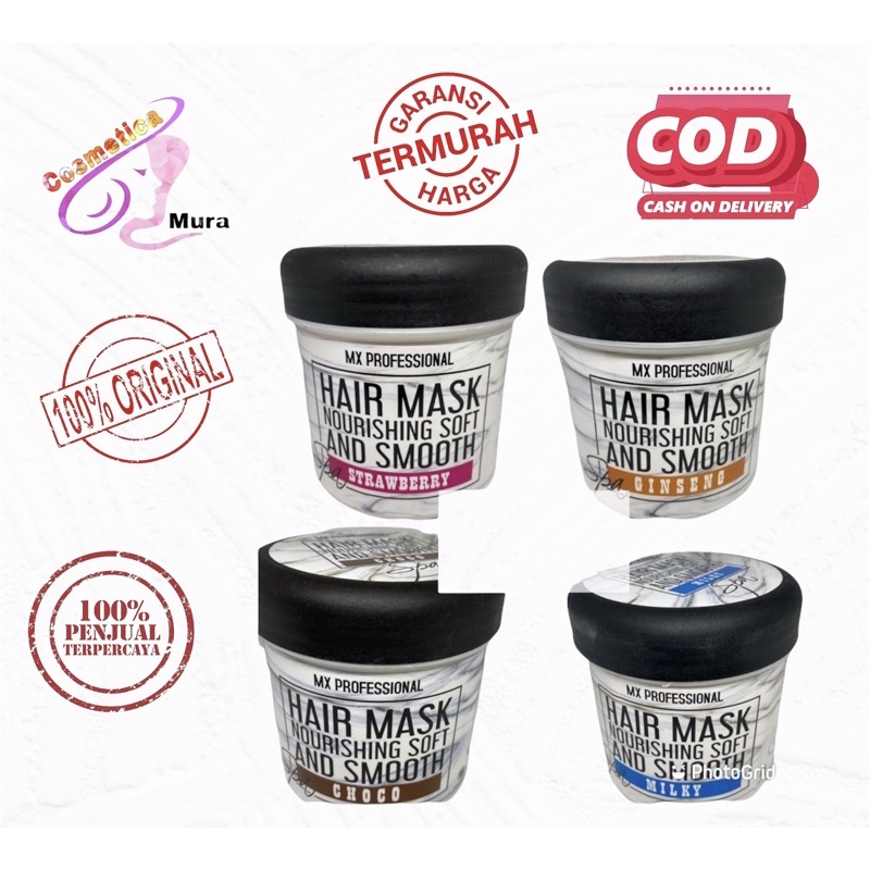 [ 500 gr ] mx professional hair mask kemasan tube // masker rambut mx professional