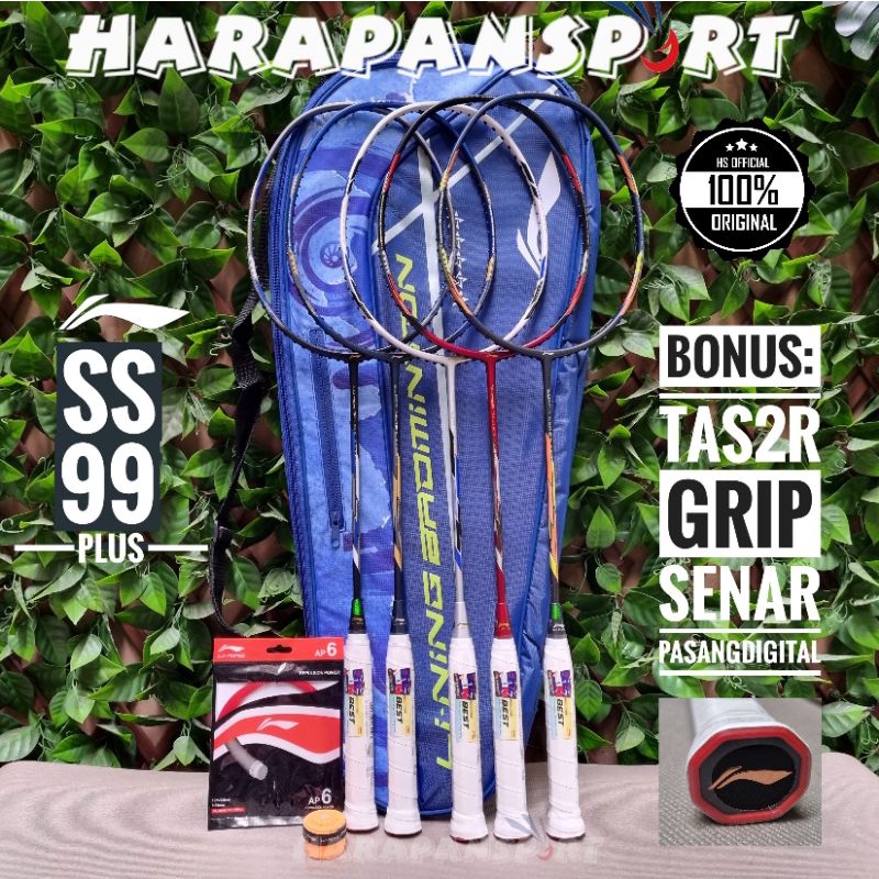 RAKET BADMINTON LINING RACKET SS99 PLUS SS99PLUS ORIGINAL 100%