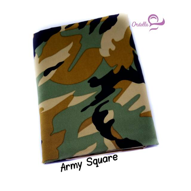 Jilbab Motif Army Syari Ordella Hijab Kerudyng segi empat Wolfis Motif Jumbo Monalisa Khimar