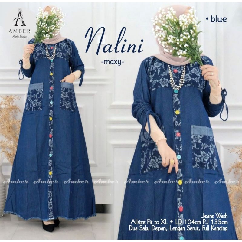 GAMIS JEANS TERBARU 2022 UNTUK WANITA MUSLIMAH DEWASA  BAJU MAXY  KEKINIAN  MODIS DAN TERPOPULER DEN