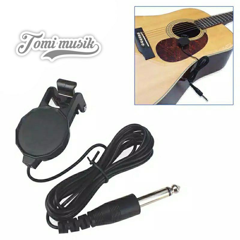 pickup clip-on sepul tempel untuk gitar akustik mandolin ukulele banjo biola