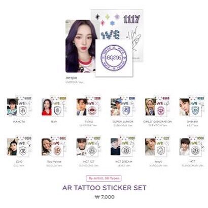[DP] SMTOWN LIVE MD AR TATTO STICKER SET & FABRIC BRACELET