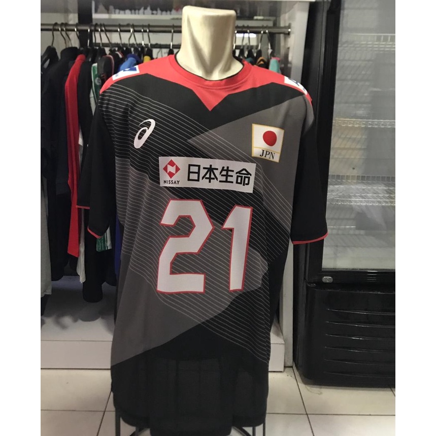 baju Jersey Volleyball olympics 2020 Japan Jepang Team Hitam custom ganti nomor nama ganti desain