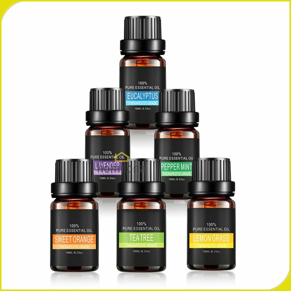 Pure Essential Fragrance Oils Minyak Aromatherapy Diffusers 10ml 6 PCS Eighteen TSLM3