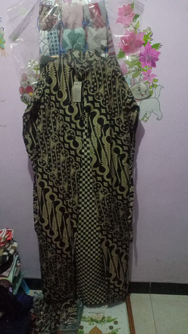 Ms Gamis Batik Sriwedari Maxi Super Jumbo Xxl Ld 110