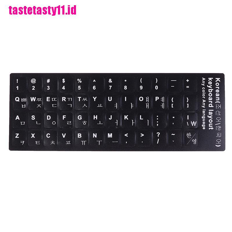 1 Pc Stiker Pelindung Keyboard Motif Print Gaya Korea