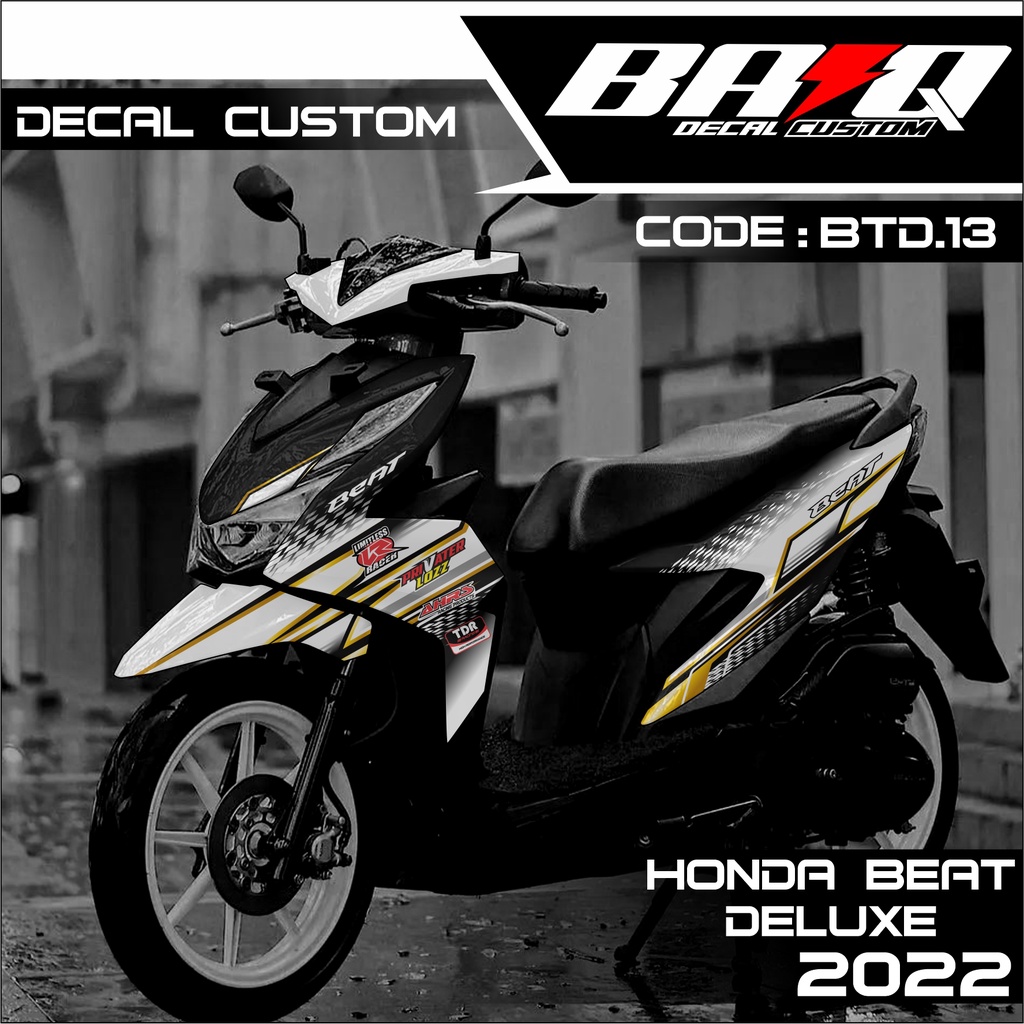 DECAL HONDA BEAT DELUXE 2022 - DECAL BEAT DELUXE 2022 VARIASI ABSTRAK KODE BTD.13