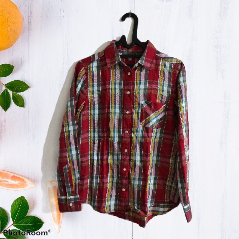 Flannel UNIQLO Second Original / Flannel Cewek Uniqlo Second Original / Flannel Uniqlo Original