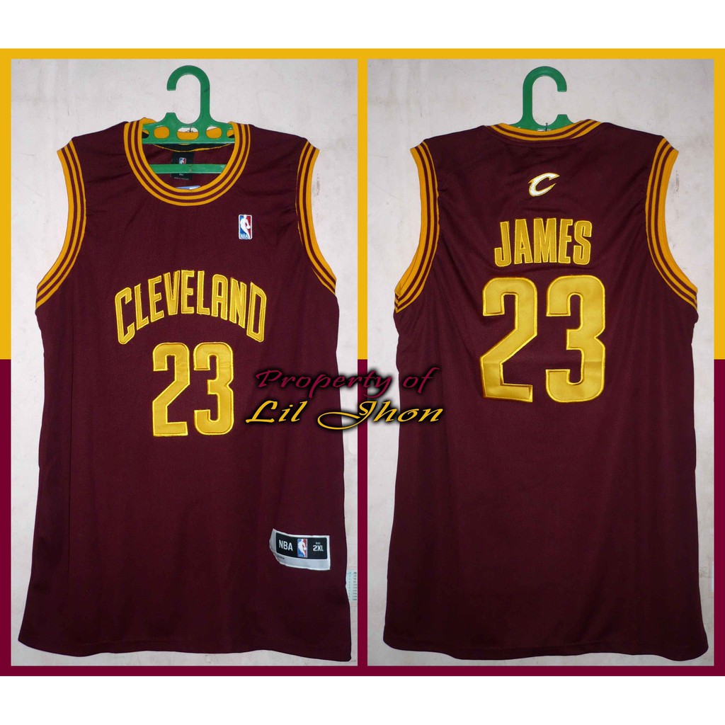 PROMO Jersey NBA CAVS LeBron James merah maroon