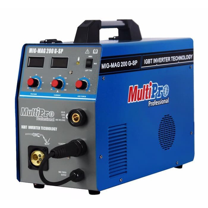 MULTIPRO MIG MAG 200 G-SP Mesin Las CO Flux Core Tanpa Gas CO2 MAG Gasless 120T